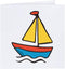 Azeeda 'Sail Boat Toy' Blank Greeting Card (GC00078743)