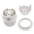 E26 E27 Ring,E26 Bulbs Lamp,3-Pack Light Socket,Plastic Threaded Medium Base Lamp Holder with Shade Pendant Socket