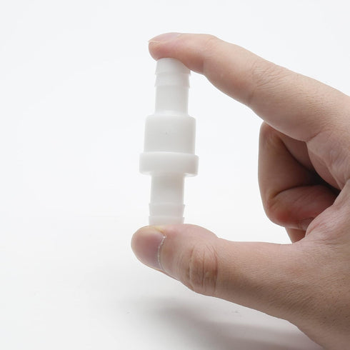 2Pcs Check Valve 1/2" Plastic Barb Hose, One Way Inline Check Valve for Fuel, Gas, Liquid, Air
