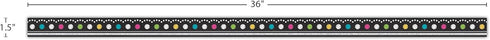 Teacher Chalkboard Brights Ribbon Runner
