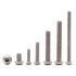 1/4-20 x 3/4" Hex Socket Button Head Cap Screws, 25 Pack, 304 Stainless Steel, Bright Finish