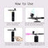 WRDOFH 48PSI 0.3mm Nozzle 4000mAh High-Pressure Airbrush Kit with Compressor, & Battery - Handheld Portable Spray Gun
