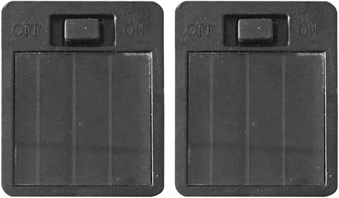 2 Pack Solar Light Replacement Top Parts for Outdoor Lanterns, Solar Panel Lid Battery Box Accessories for Garden Yard