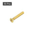 uxcell Flat Head Socket Cap Screws, M3-0.5 x 20mm Brass Inner Hex Drive Fasteners, 50Pcs