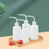 4 Packs 250ml Plastic Wash Bottle with Squeeze Dispenser, White Tattoo