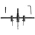 Adjustable Circle Hole Saw Drill Bit Set, Cutter 30-200mm, Heavy Duty Wood DIY Woodworking Tool, Black
