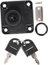 3pcs DOITOOL Office Files Cabinet Lock Zinc Alloy Lock Keys Diameter Easy to Install for Office Cabinets Bedside Black
