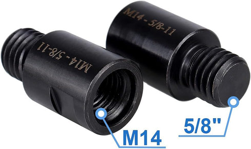 Wolfride M14 to 5/8" Angle Grinder Attachment Adapter, M14 Female to 5/8-11 Male Adapter (2 Pcs)