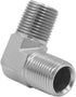 (2-PACK) 5500-06-06 Hydraulic Hose Adapter Fitting, 3/8" Male, 90° Elbow, Carbon Steel