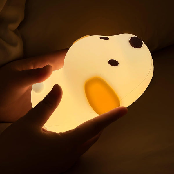 Myratts Led Cute Dog Night Light, 7 Colors Dimmable Puppy Bedside Lamp, Touch