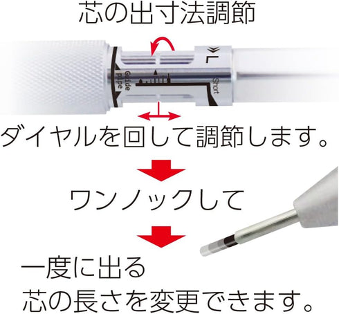 ??? OHTO MS01 Mechanical Pencil High-Functionality All-Metal Aluminum Brass Body Drafting Pencil 0.5mm Blue