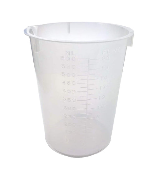 Maryland Plastics L-1270 Graduated Polypropylene Disposable Beaker, 600 mL, Pack of 25