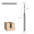 CNC Router Bits, 1/8" Shank End Mill, 1/16" Cutting Dia Flat Nose Carbide Endmill Tool Set for Wood PVC MDF
