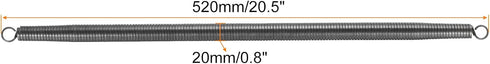 MECCANIXITY Spring Tube Bender OD 20 mm/0.8" Steel Spring Pipe Bending Tubes 520 mm/20.5" Long for 3/4" PVC Pipe(ID 21 mm) Home Renovations, Electrician Wiring Bending Pipe