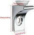 Tiberham 12 Glass Shelf Bracket, Pcs Zinc Alloy Polished Chrome Right Angle Shelf Support Fixing Clip with Suction Cup