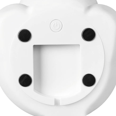 13272 Globe Electric Terry Triceratops Multicolor Changing Integrated LED Rechargeable Silicone Night Light Lamp, White