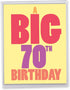 NobleWorks 70th Birthday Greeting Card, Jumbo (8.5 x 11 Inch), Fun Card for Milestone 70 Years Old Birthdays