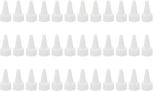 PATIKIL 36Pcs Twist Bottle Caps, 24/410 Squeeze Bottle Cap Replacement for Glue Dispensing and Paint Bottles