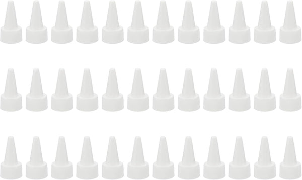 PATIKIL 36Pcs Twist Bottle Caps, 24/410 Squeeze Bottle Cap Replacement for Glue Dispensing and Paint Bottles