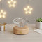 YumeGlint Diamond Shape Small Table Lamp with RGB Seven-Color Changing Night Light, Rechargeable