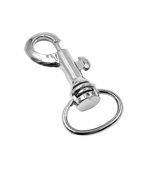 BRUFER Swivel Eye Snap Hook Bolt Snap, Nickel Plated, 2" x 1/4", 12 Pack