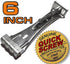 Quick Screw 6" inch Aluminum Hidden Rain Gutter Bracket Hook Clip Style Hangers with pre Inserted 3" Long " hex Head self Drilling Screw (10 Per Package) by Quick Screw