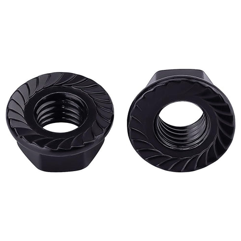 EASTLO M8-1.25 304 18-8 20 Hex Head Serrated Flange Nuts, Stainless Steel Hexagon Head Flange Nuts for Home Automotive