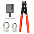 iCrimp Ratcheting PEX Cinch Tool for Fastening Stainless Clamps from 3/8-Inch to 1-Inch with Calibration Gauge