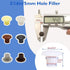 100Pcs 3/16 Inch 5 mm Closet Plastic Hole Plugs, White Screw Hole Covers, Round Button Top Shelf Hole Plugs Cabinet