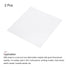 MECCANIXITY White ABS Plastic Sheet 8 x 8 x 0.04 Inch for Building Model, Pack of 2 Pcs