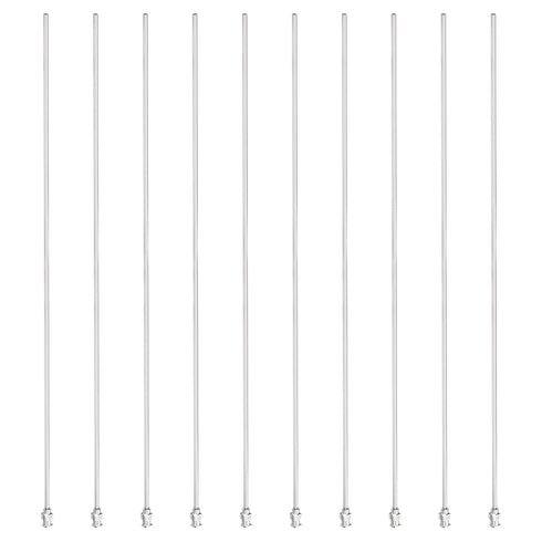PATIKIL 12Ga x 12 Inch Stainless Steel Dispensing Needle Tips, 10Pcs Blunt Tips for Thick Glue Ink Lab, Silver