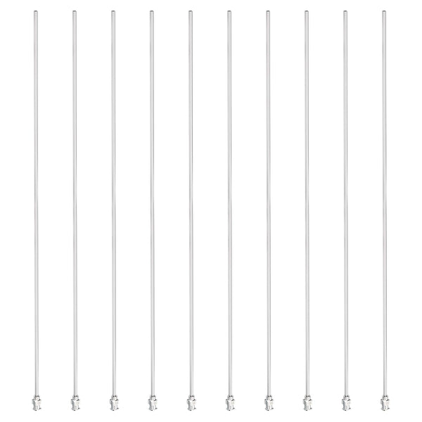 PATIKIL 12Ga x 12 Inch Stainless Steel Dispensing Needle Tips, 10Pcs Blunt Tips for Thick Glue Ink Lab, Silver