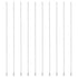 PATIKIL 12Ga x 12 Inch Stainless Steel Dispensing Needle Tips, 10Pcs Blunt Tips for Thick Glue Ink Lab, Silver