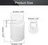Othmro 10pcs 250ml/8.45oz Plastic Bottles w Scale,Lab Cylindrical Chemical Reagent Bottle,Wide Mouth Laboratory Reagent Bottle,Sample Sealing Liquid Storage Container for Food Store White by Othmro