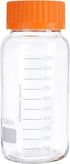 Lab Media Storage Reagent Wide Mouth Bottles, 1000ml, Graduated GL80 Screw Cap Leakproof Multi-Purpose (Pack of 3,
