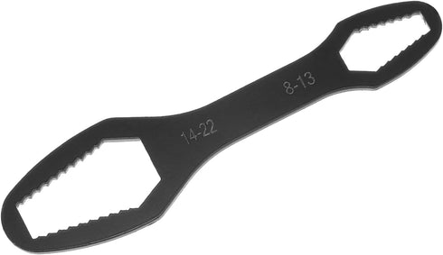Double-Ended Torx Wrench 9/18"-1/2"(8-22mm), Multifunctional Universal Self-Tightening Wrench Tool