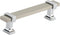 Amerock Cabinet Pull, Satin Nickel/Polished Chrome, 3-3/4 inch (96 mm) Center to Center, Overton, 1 Pack Drawer Pull,