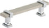Amerock Cabinet Pull, Satin Nickel/Polished Chrome, 3-3/4 inch (96 mm) Center to Center, Overton, 1 Pack Drawer Pull,