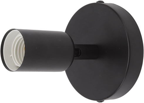 Locadence E26 E27 180 Wall Lamp Holder, Degree Modern Adjustable Wall Lamp Base, Iron Lamp Holder for Bedroom, Bedside