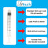 3mL Luer Lock Syringe, Sterile, Individually Sealed - 100 Syringes per Box (no needle)