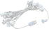 C9 Set 25 Bulbs 25' Novelty Lights Clear Hanging Incandescent Christmas String Lights - Retro Traditional