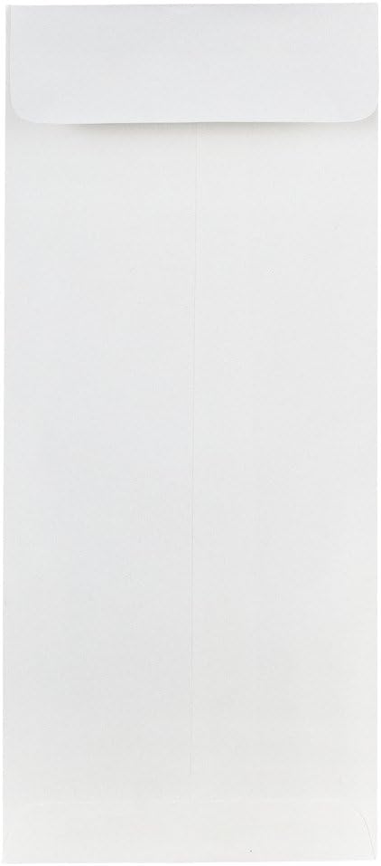 JAM PAPER #10 Policy Business Strathmore Envelopes - 4 1/8 x 9 1/2 - Bright White Wove - 50/Pack