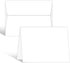 Greeting Cards Set – 4.5" x 6" Blank White Cardstock and Envelopes, Bulk Set of 40 for All Occasions