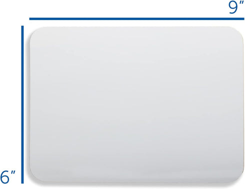 Flipside Products 6" x 9" Dry Erase White Boards, Classroom Pack, Reusable Single-Sided Lapboard for Group Participation