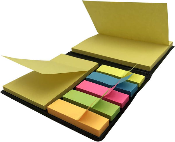Cute Pastel Self Sticky Notes, Memo Pad Set, 350 Pieces Colorful Makers Tabs, 6 Colors, 3 Sizes, Mini Designs for Gift