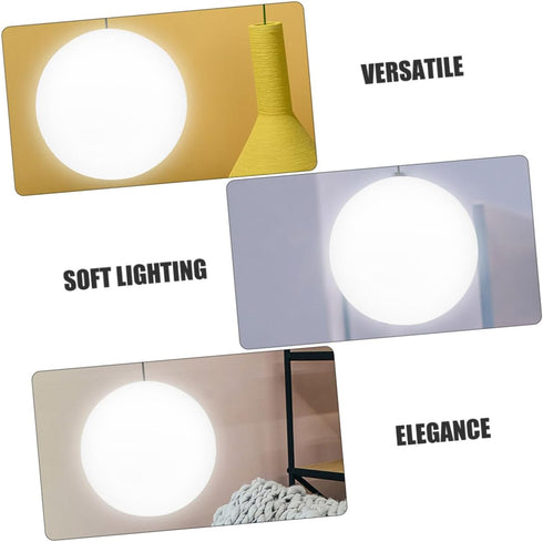 80mm Frosted Glass Globe Lamp Shade round Opal Pendant Ceiling Fan Light Cover Replacement for Home Office Wall Sconce