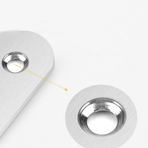 Tiberham 90 47 47 38 mm (Pack 4) Stainless Steel Corner Bracket, Degree Right Angle Corner Brace Plate, x x L Shaped
