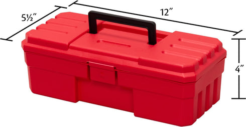 12-Inch Toolbox Toolbox, 09912, (12-Inch 5-1/2-Inch 4-Inch), Akro-Mils ProBox Plastic for Tools, Hobby or Craft Storage