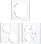 PH PandaHall 9 in 3 Circle Inlay Templates, Acrylic Router Jig Templates