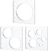 PH PandaHall 9 in 3 Circle Inlay Templates, Acrylic Router Jig Templates